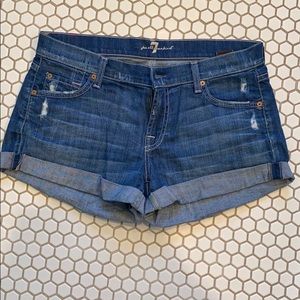 7 for All Mankind Jean Shorts size 28